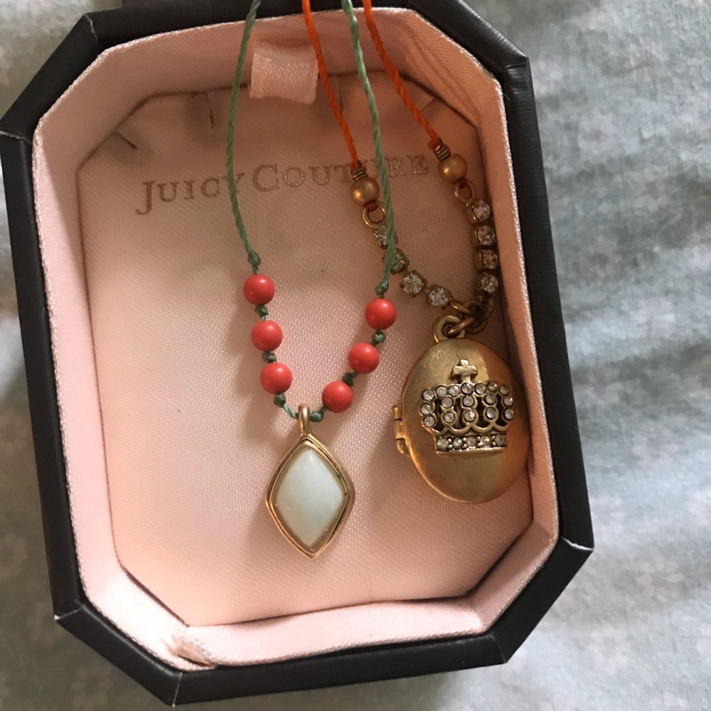 Juicy Couture Crown Locket Layered Necklace👑